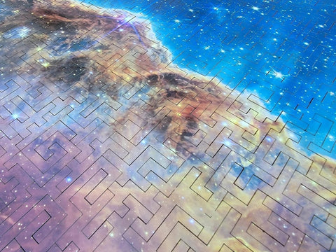 "Carina Nebula" - 527 Pieces, Geometric Puzzle - Bewilderness