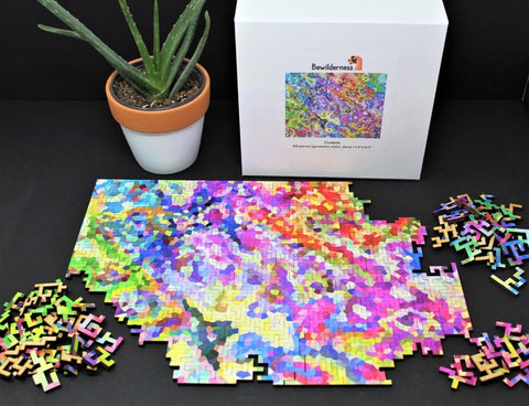 Confetti abstract jigsaw puzzle by Bewilderness