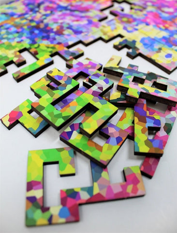 "Confetti" - 50 Pieces, Geometric Puzzle