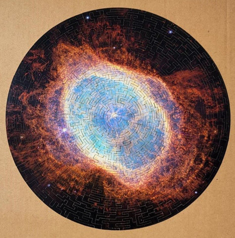 "Dying Star" - 330 Pieces, Round Geometric Puzzle - Bewilderness
