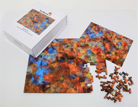 "Fire and Ice" - 173 Pieces, Geometric Puzzle